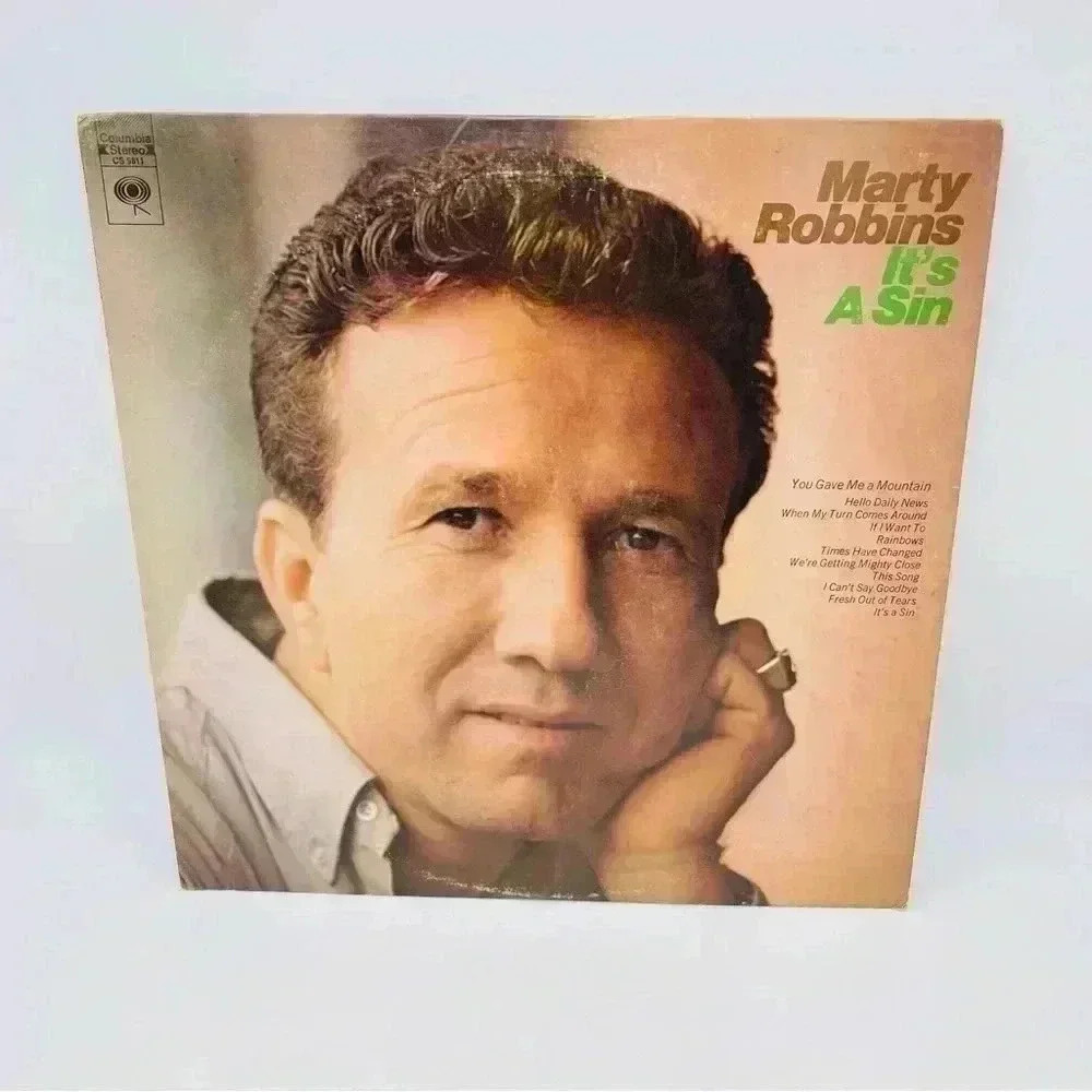 Marty Robbins "It's A Sin" Vintage Vinyl Album